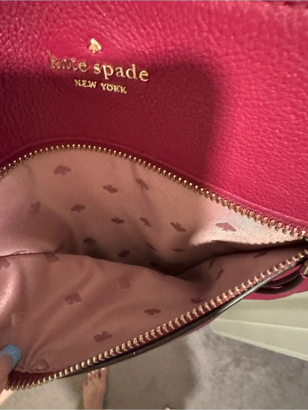 kate spade magenta leather crossbody bag